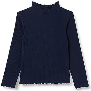 s.Oliver Junior T-shirt voor meisjes, lange mouwen, blauw 104, blauw, 104 cm