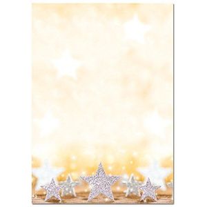 SIGEL DP029 kerstbriefpapier ""Glitter Stars"", A4, 100 vellen
