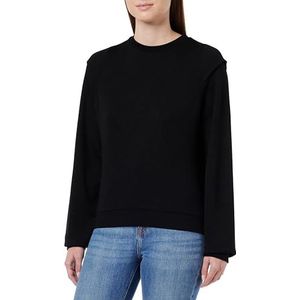 Q/S by s.Oliver Sweatshirt voor dames met lange mouwen, zwart, M