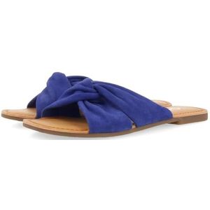 GIOSEPPO Agira platte sandalen voor dames, blauw, 37 EU, Blauw, 37 EU