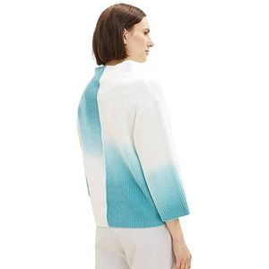 TOM TAILOR Damestrui met kleurverloop, 33797-teal offwhite sprayed design, M