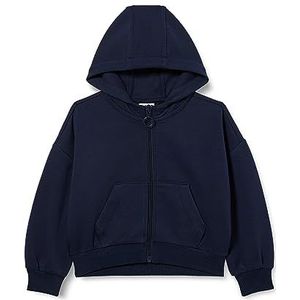 s.Oliver Sweatshirt voor meisjes met capuchon, blauw, 128 cm