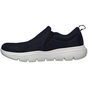 Skechers Go Walk Evolution Ultra-impec Sneakers voor heren, Blauw Navy Textiel Grijs Trim Nvgy, 44/45 EU