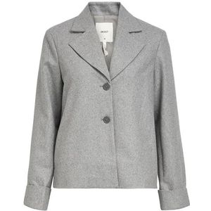 OBJECT Objnicole L/S Wool Jacket Noos, lichtgrijs gem., 38