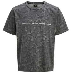 Jack & Jones Jcotarmac Camo Aop Tee Ss Crew Neck, asphalt, XS