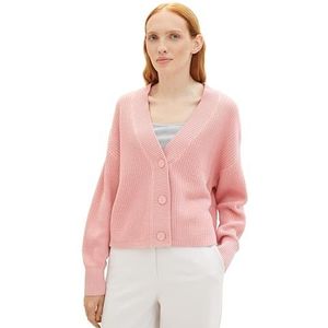 TOM TAILOR Denim Gebreid vest voor dames, 21171 - Bubble Gum Pink, XL