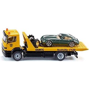siku ÖAMTC-sleepwagen Oostenrijk, 1:55, metaal/kunststof, geel, getrouwe functies, incl. speelgoedauto