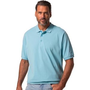 JP 1880 Heren grote maten grote maten Menswear L-8XL JP1880 poloshirt, buikfit, basic, halve mouw, piqué, XXL tot 10XL 712617, Lichtblauw., 8XL