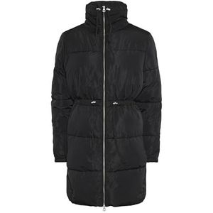 PIECES Dames Pcjuno Jacket W. Polyester Filling Gewatteerde jas, zwart, M