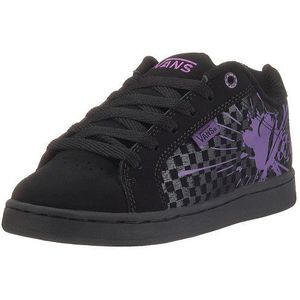 Vans Dames Alaina Check Splat Skateboarding Schoen, Zwart Paars, 37 EU