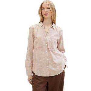 TOM TAILOR Damesblouse, 34584 - Almond Brown, 36