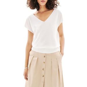 Caroll Pullover met korte mouwen, Lucent White, L