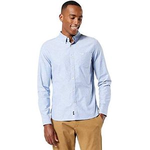 Overhemd - Lange Mouw - Wit - Katoen/Elastaan