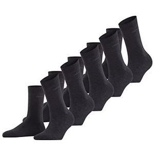 ESPRIT Dames Sokken Solid 5-Pack W SO Katoen eenkleurig Multipack 5 Paren, Grijs (Anthracite Melange 3080), 36-41