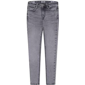 Pepe Jeans Pixlette High Jeans voor meisjes, grijs (denim-uf8), 8 Jaar