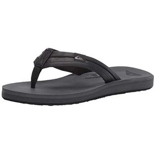 Quiksilver Carver Squish Flipflop voor heren, Zwart/grijs/zwart, 45 EU