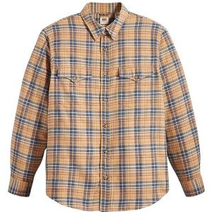 Levi's Heren Relaxed Fit Western Shirt, Krishan Plaid Lark, XXL