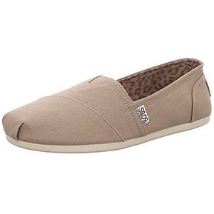 Skechers Vrouwen Pluche Peace and Love Flat, 4, Taupe, 36.5 EU