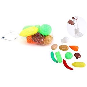 FLYPOP'S - Groenten - Imitatiespel - 015084 - Multicolor - Plastic - Keuken - Voedsel - Kinderspeelgoed - Speelgoedkeuken - 26 cm x 19 cm - Vanaf 3 jaar.