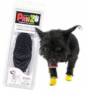 Protex Pawz beschermende hondenlaarzen zwarte editie, XXS