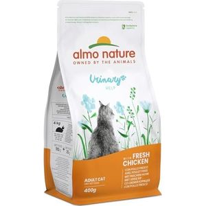 Almo Nature Holistic Functional Urinary Help droogvoer voor volwassen katten met kip, 1 x 400 g