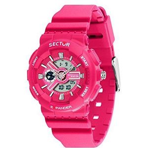 SECTOR NO LIMITS Vrouwen analoge digitaal kwarts horloge met plastic armband R32515502