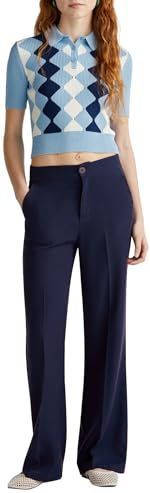Pantalon - Klasse - Viscose - Blauw - 100% Lyocell
