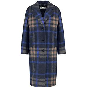 Gerry Weber Dames 850019-31013 mantel wol, blauw patroon, 38