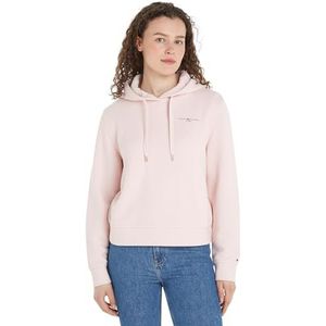 Tommy Hilfiger Dames Hoodie Logo, Roze (Whimsy Pink), XXS