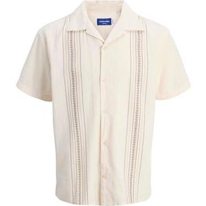 JACK & JONES Overhemd  lichtblauw / goudgeel / donkerrood / wolwit