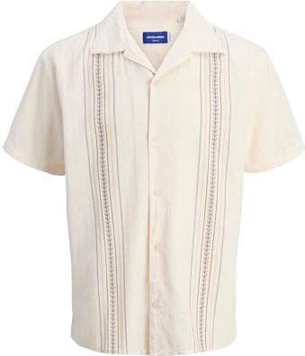 JACK & JONES Overhemd  lichtblauw / goudgeel / donkerrood / wolwit