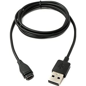 SYSTEM-S USB 2.0 kabel 100 cm oplaadkabel voor Coros Smartwatches in zwart