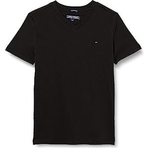 Tommy Hilfiger Core Tommy Tipped Slim Polo Korte Mouwen Poloshirts Heren, zwart (meteoriet), 80