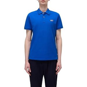 NAPAPIJRI Man Ruggy poloshirt met korte mouwen BLAUWE LAPIS L