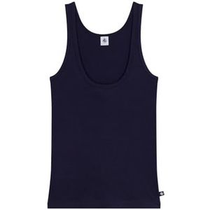 Petit Bateau Tanktop voor dames van wol en licht katoen, Roken., XL