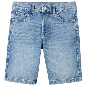 TOM TAILOR Bermuda jeansshort voor jongens, 10118 - Used Light Stone Blue Denim, 146 cm