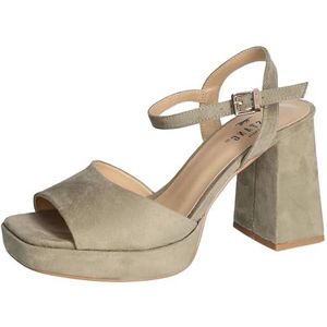 Mustang Dames 1462-801 sandalen met hak, 41 EU, Pastelgroen, 41 EU