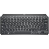 Logitech MX Keys Mini for Business, draadloos toetsenbord met achtergrondverlichting, Spaans QWERTY-toetsenbord, grijs