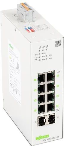WAGO - 852-1813 - Industriële Schakelaar - 8 Ethernet-poorten - 10/100/1000 Mbps