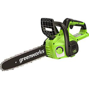 Greenworks G40CS30II Accu Kettingzaag, 30 cm Zaagbladlengte, 4,2 m/s Kettingsnelheid, 2,6 kg, Automatische Oliesmering ZONDER 40V Accu & Lader