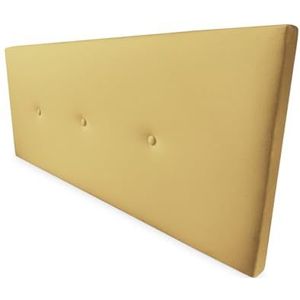 Mattfy Hoofdbord van hoogwaardig kunstleer, gevoerd, model Malta | bekleed met hoogwaardig kunstleer, hout, goudkleurig, 170 x 60 cm (bed 160)