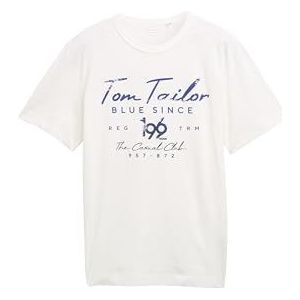 TOM TAILOR T-shirt voor heren, 10332 - Off White, XXL