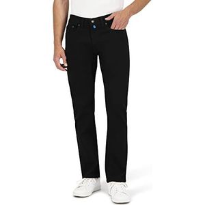 Pierre Cardin Heren Lyon Tapered Jeans, Black Black Raw, 30W / 34L