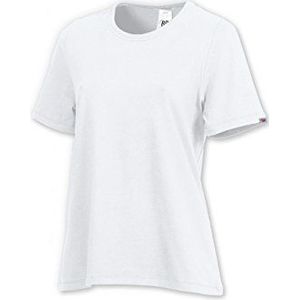 BP 1160-255-21-M T-shirt voor dames, 1/2 mouwen, ronde hals, lengte 64 cm, 180,00 g/m² katoen met stretch, wit, M