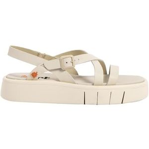 ART Malaga 1853 Platte damessandalen, Crème, 36 EU