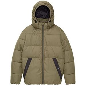 TOM TAILOR Jongens winterjas met capuchon voor kinderen 1033348, 10415 - Dusty Olive Green, 128