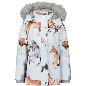 SALT AND PEPPER Winterjas voor meisjes met allover print van paarden, Meerkleurig, One size