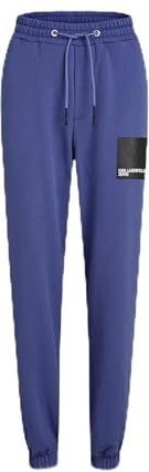 Karl Lagerfeld Jeans, Dames, Box Logo Sweatpant, Regular Fit, Blauw, XS