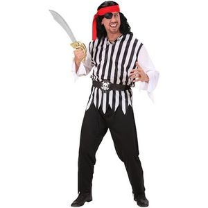 Widmann - kostuum piraat, zeeman, vrijbuiter, kapitein, carnavalskostuums, carnaval
