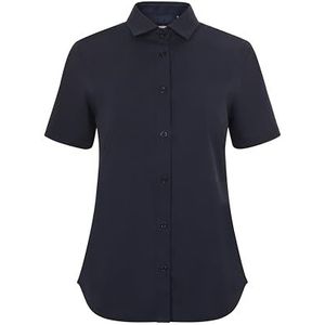 VELILLA 405018S dameshemd met korte mouwen stretchstof, marineblauw, maat XS, Marineblauw., XS